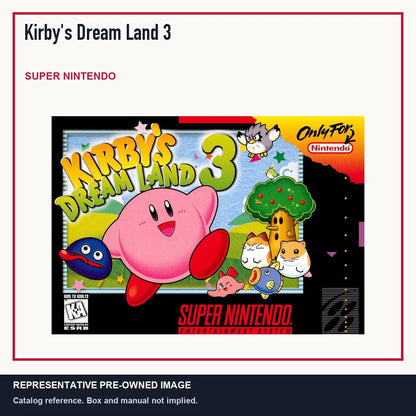 Representative pre-owned Kirby's Dream Land 3 (Super Nintendo), minimal product layout.