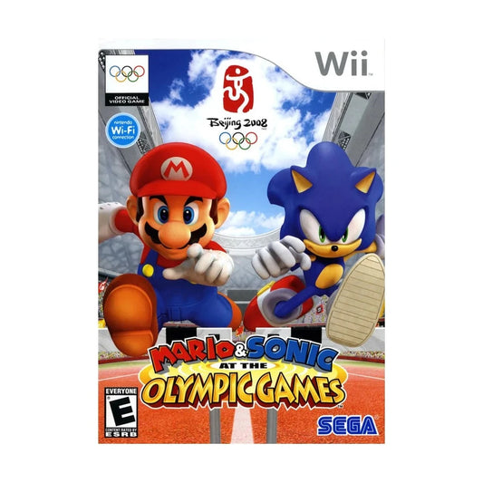 Representative pre-owned Mario and Sonic at the Olympic Games (Wii), white product reference.