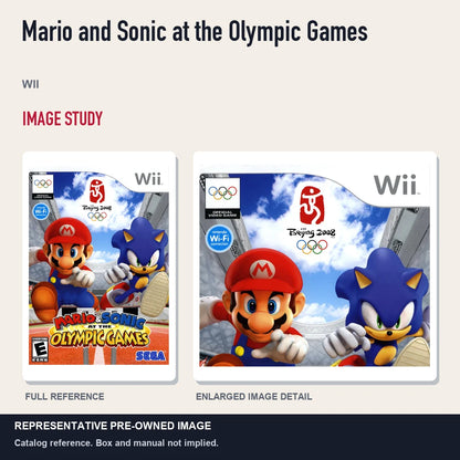 Representative pre-owned Mario and Sonic at the Olympic Games (Wii), full image and detail.