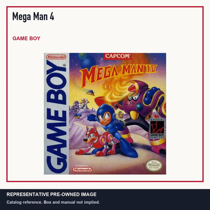 Representative pre-owned Mega Man 4 (Game Boy), minimal product layout.