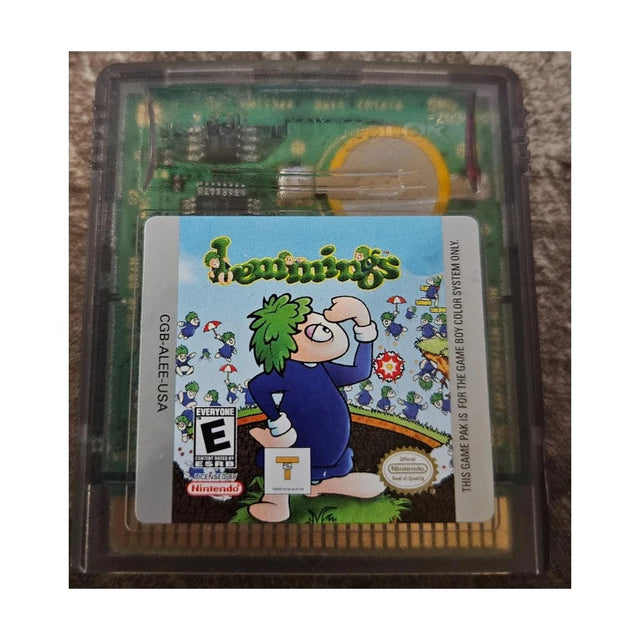 Representative pre-owned Lemmings (Game Boy Color), white product reference.
