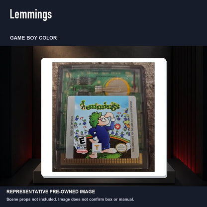 Representative pre-owned Lemmings (Game Boy Color), product image on a display panel.