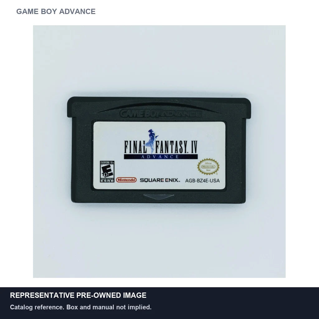 Representative pre-owned Final Fantasy IV Advance (Game Boy Advance), white product reference.
