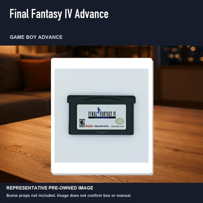 Representative pre-owned Final Fantasy IV Advance (Game Boy Advance), product image in a styled room scene.