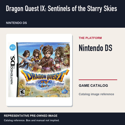 Representative pre-owned Dragon Quest IX: Sentinels of the Starry Skies (Nintendo DS), platform product layout.