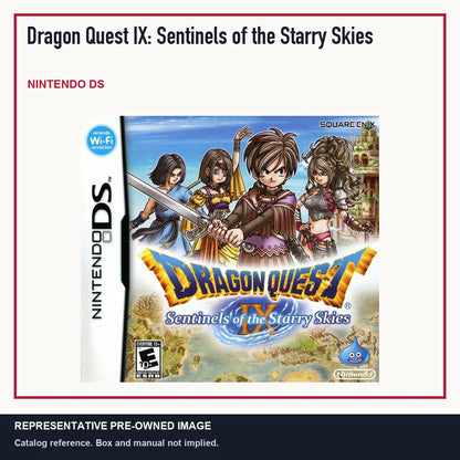 Representative pre-owned Dragon Quest IX: Sentinels of the Starry Skies (Nintendo DS), minimal product layout.