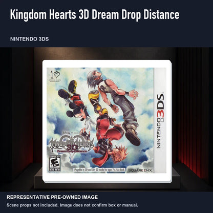 Representative pre-owned Kingdom Hearts 3D Dream Drop Distance (Nintendo 3DS), product image on a display panel.