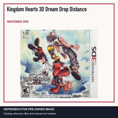Representative pre-owned Kingdom Hearts 3D Dream Drop Distance (Nintendo 3DS), minimal product layout.