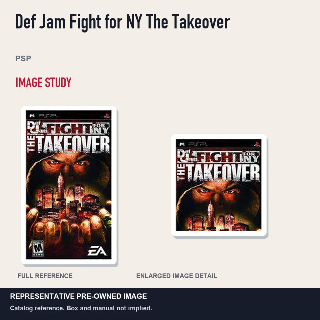 Representative pre-owned Def Jam Fight for NY The Takeover (PSP), full image and detail.