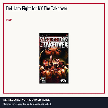 Representative pre-owned Def Jam Fight for NY The Takeover (PSP), minimal product layout.