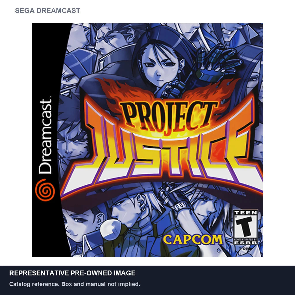 Representative pre-owned Project Justice (Sega Dreamcast), white product reference.
