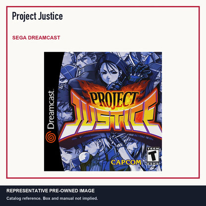 Representative pre-owned Project Justice (Sega Dreamcast), minimal product layout.