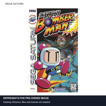 Representative pre-owned Saturn Bomberman (Sega Saturn), white product reference.