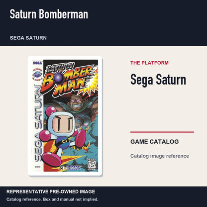 Representative pre-owned Saturn Bomberman (Sega Saturn), platform product layout.