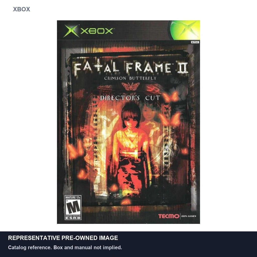 Representative pre-owned Fatal Frame 2: Crimson Butterfly (Xbox), white product reference.