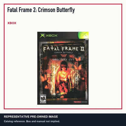 Representative pre-owned Fatal Frame 2: Crimson Butterfly (Xbox), minimal product layout.