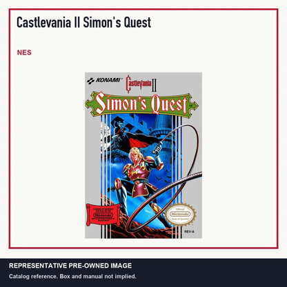 Representative pre-owned Castlevania II Simon's Quest (NES), minimal product layout.