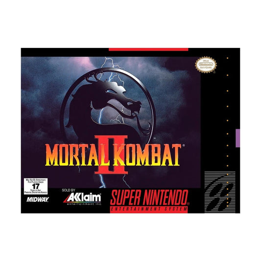 Representative pre-owned Mortal Kombat II (Super Nintendo), white product reference.