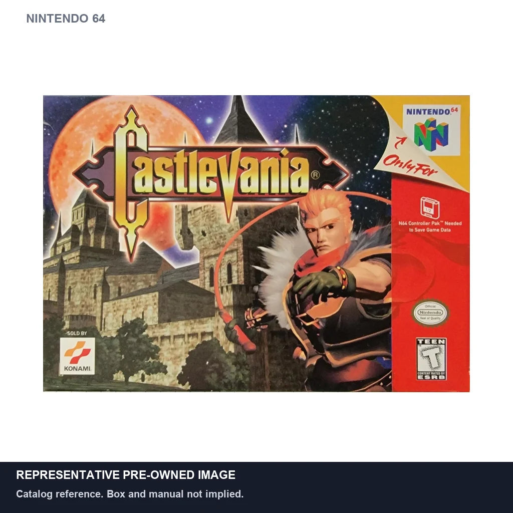 Representative pre-owned Castlevania (Nintendo 64), white product reference.