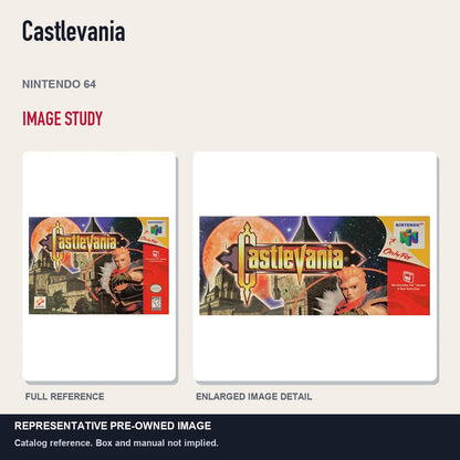 Representative pre-owned Castlevania (Nintendo 64), full image and detail.