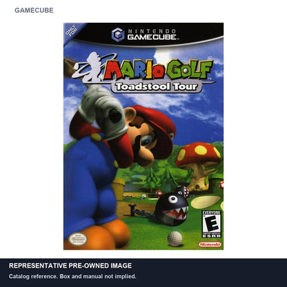 Representative pre-owned Mario Golf Toadstool Tour (GameCube), white product reference.