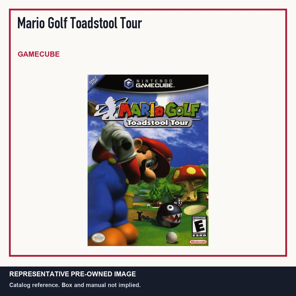 Representative pre-owned Mario Golf Toadstool Tour (GameCube), minimal product layout.