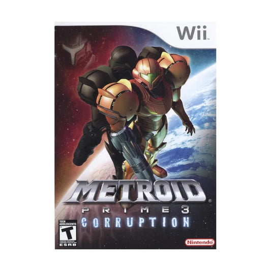 Representative pre-owned Metroid Prime 3 Corruption (Wii), white product reference.