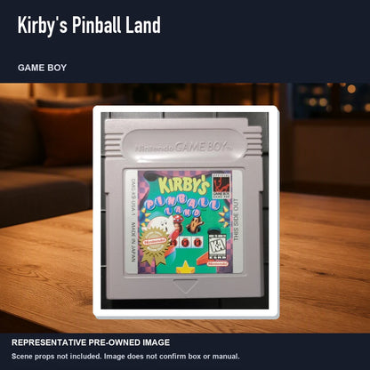 Representative pre-owned Kirby's Pinball Land (Game Boy), product image in a styled room scene.