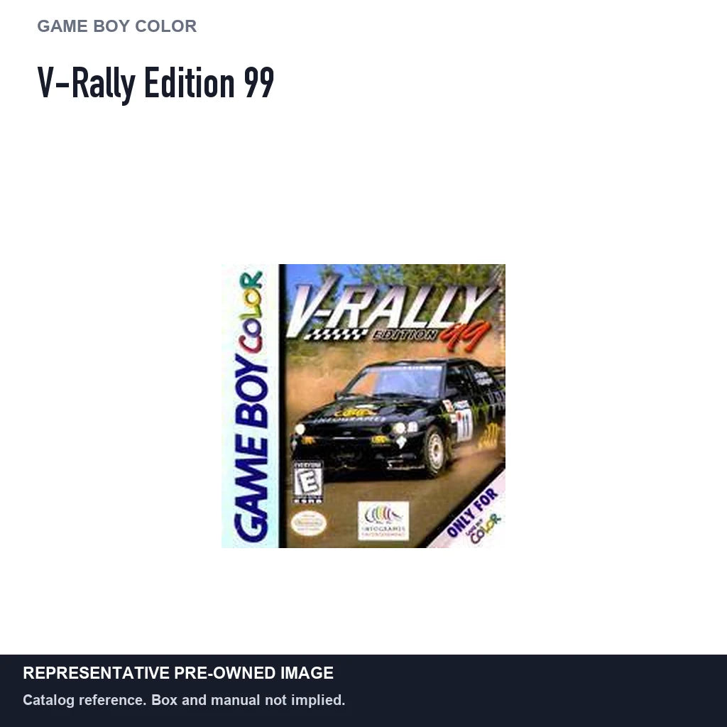 Representative pre-owned V-Rally Edition 99 (Game Boy Color), white product reference.