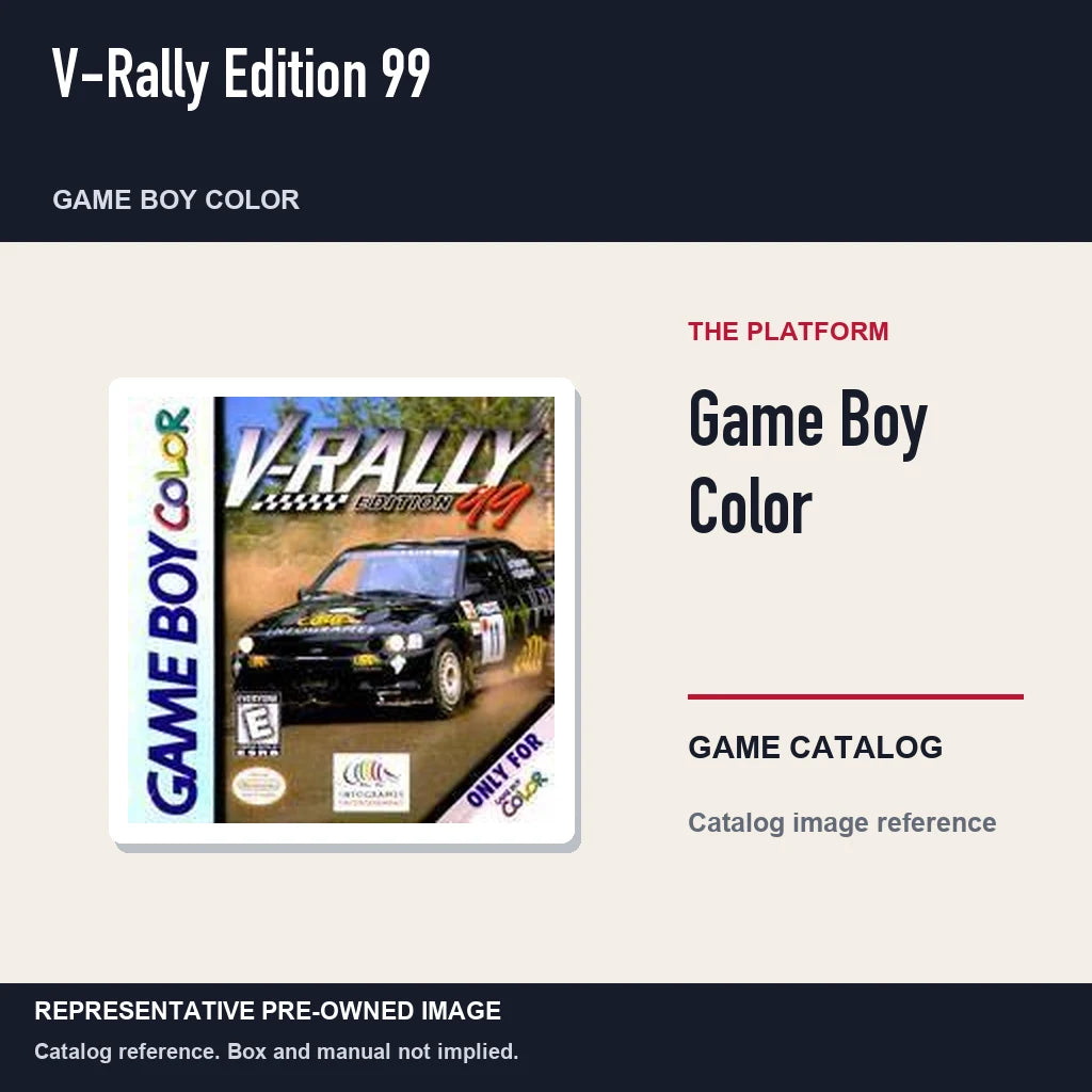 Representative pre-owned V-Rally Edition 99 (Game Boy Color), platform product layout.