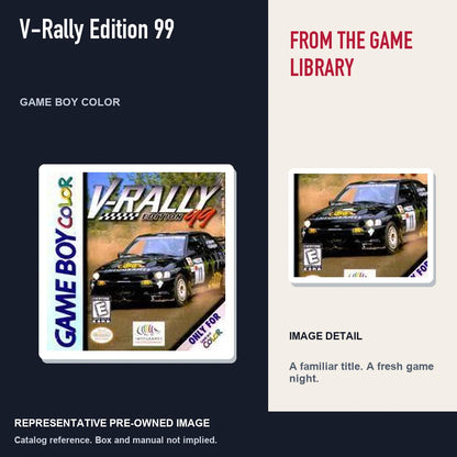 Representative pre-owned V-Rally Edition 99 (Game Boy Color), editorial image and detail.