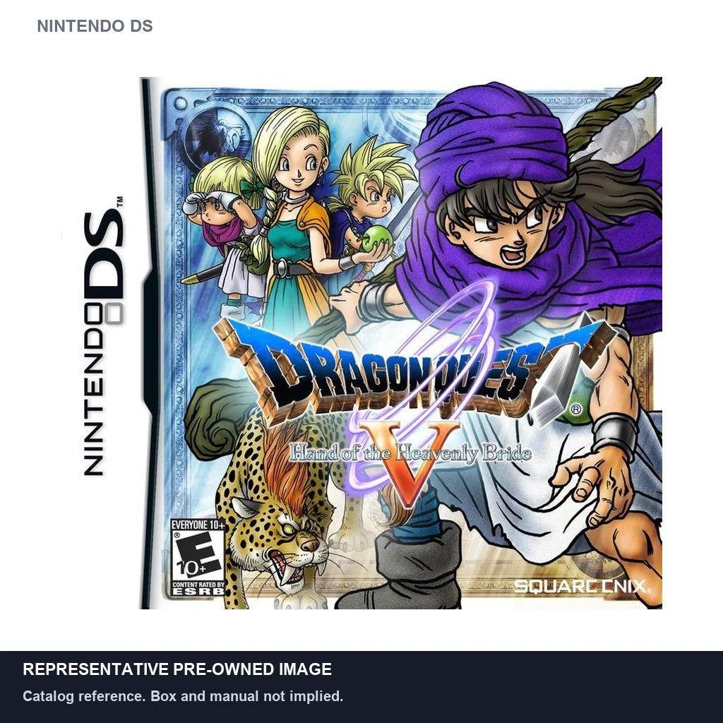 Representative pre-owned Dragon Quest V Hand of the Heavenly Bride (Nintendo DS), white product reference.
