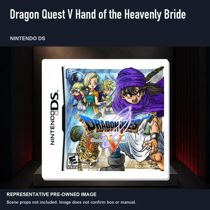 Representative pre-owned Dragon Quest V Hand of the Heavenly Bride (Nintendo DS), product image on a display panel.