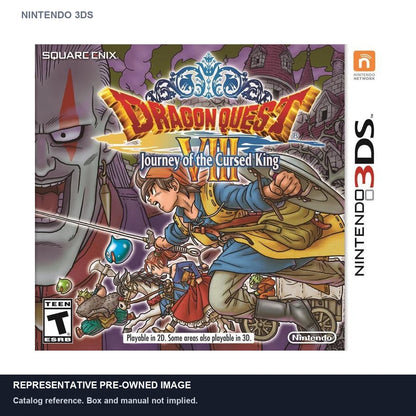 Representative pre-owned Dragon Quest VIII: Journey of the Cursed King (Nintendo 3DS), white product reference.