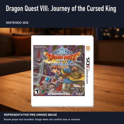 Representative pre-owned Dragon Quest VIII: Journey of the Cursed King (Nintendo 3DS), product image in a styled room scene.
