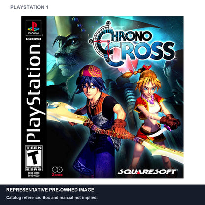 Representative pre-owned Chrono Cross (PlayStation 1), white product reference.