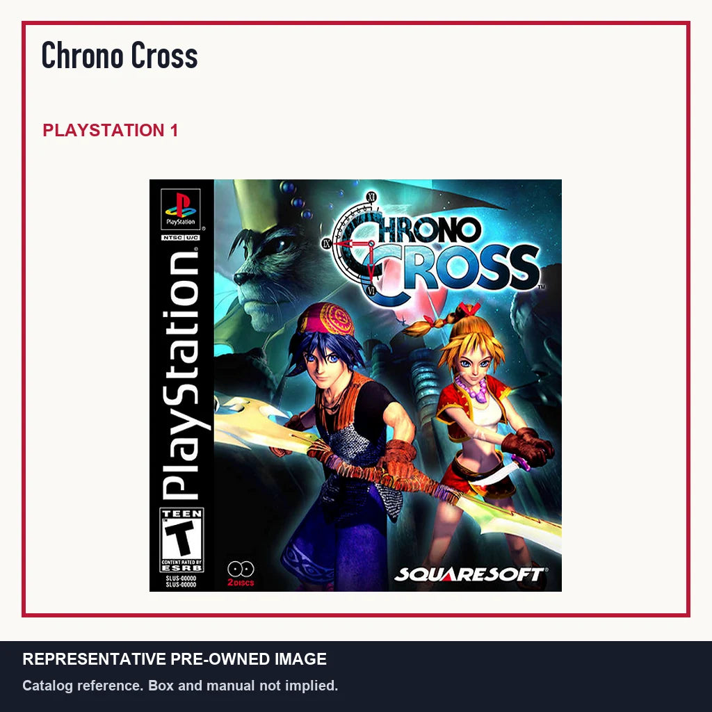 Representative pre-owned Chrono Cross (PlayStation 1), minimal product layout.