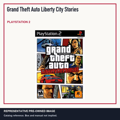 Representative pre-owned Grand Theft Auto Liberty City Stories (PlayStation 2), minimal product layout.