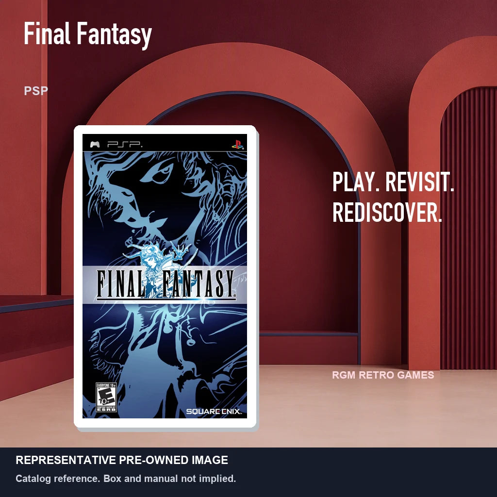 Representative pre-owned Final Fantasy (PSP), red retro product layout.