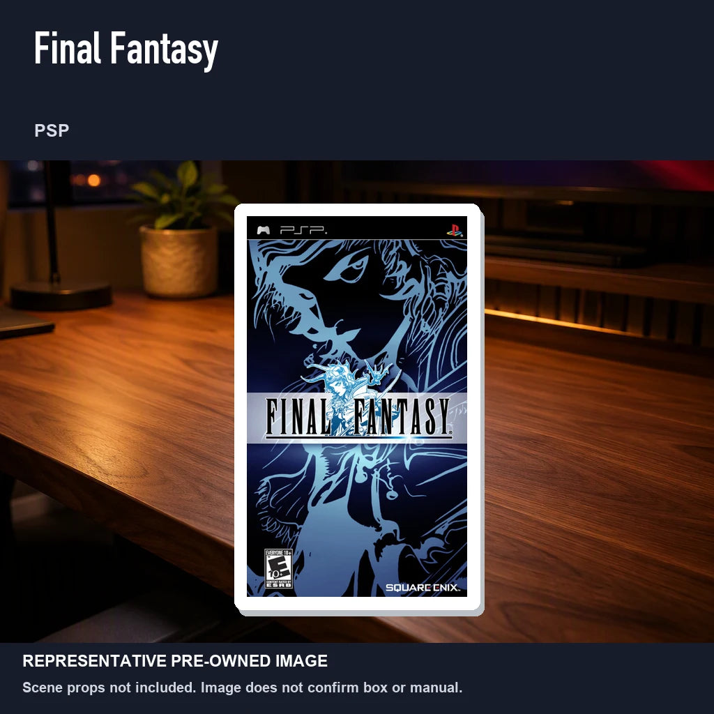 Representative pre-owned Final Fantasy (PSP), product image in a styled desk scene.