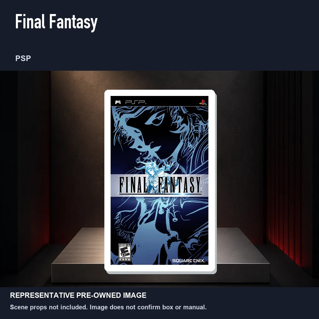 Representative pre-owned Final Fantasy (PSP), product image on a display panel.