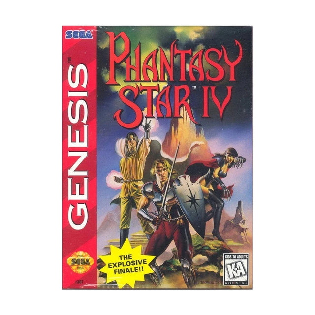 Representative pre-owned Phantasy Star IV (Sega Genesis), white product reference.