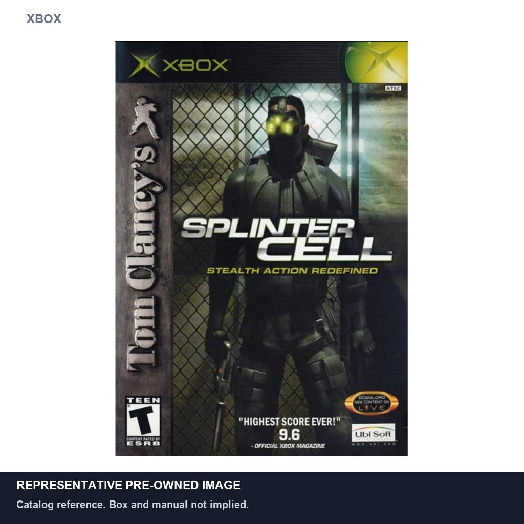 Representative pre-owned Splinter Cell (Xbox), white product reference.