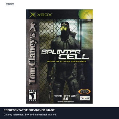 Representative pre-owned Splinter Cell (Xbox), white product reference.