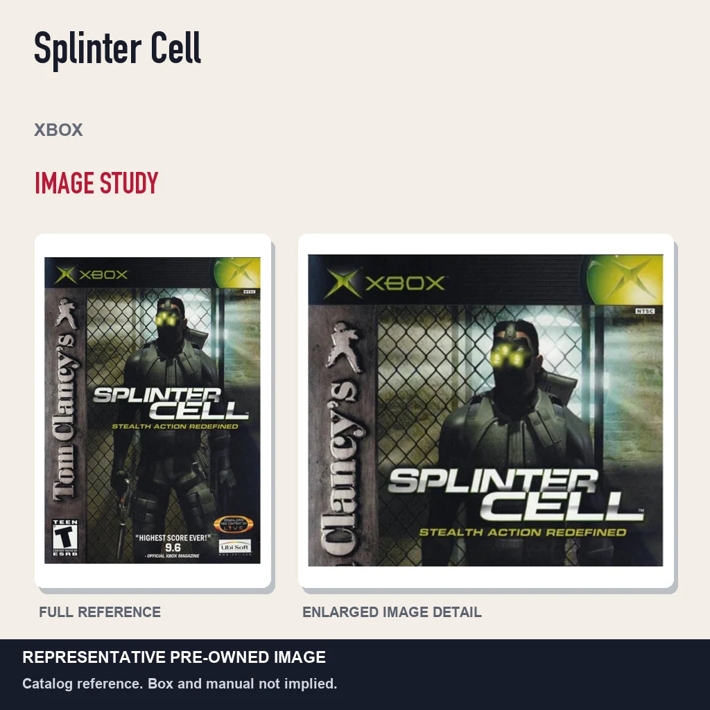 Representative pre-owned Splinter Cell (Xbox), full image and detail.