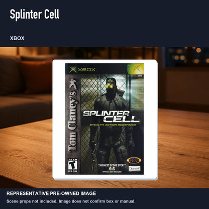 Representative pre-owned Splinter Cell (Xbox), product image in a styled room scene.
