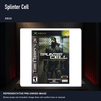 Representative pre-owned Splinter Cell (Xbox), product image on a display panel.