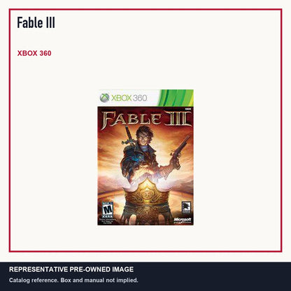 Representative pre-owned Fable III (Xbox 360), minimal product layout.