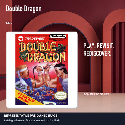 Representative pre-owned Double Dragon (NES), red retro product layout.