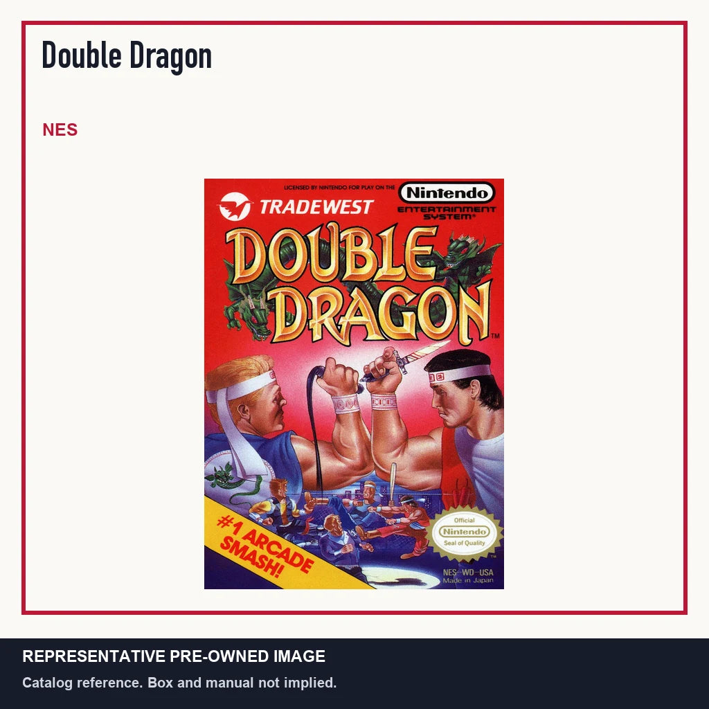 Representative pre-owned Double Dragon (NES), minimal product layout.